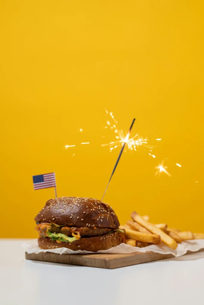 Een lekkere Amerikaanse hamburger