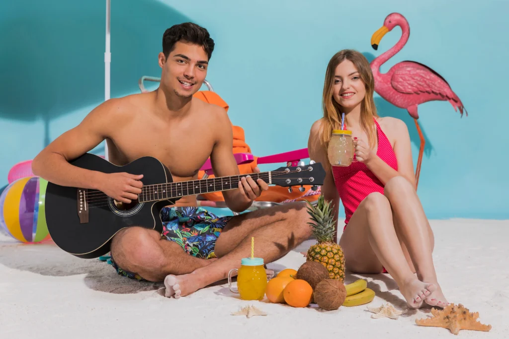 Hawaï koppel attributen themafeest